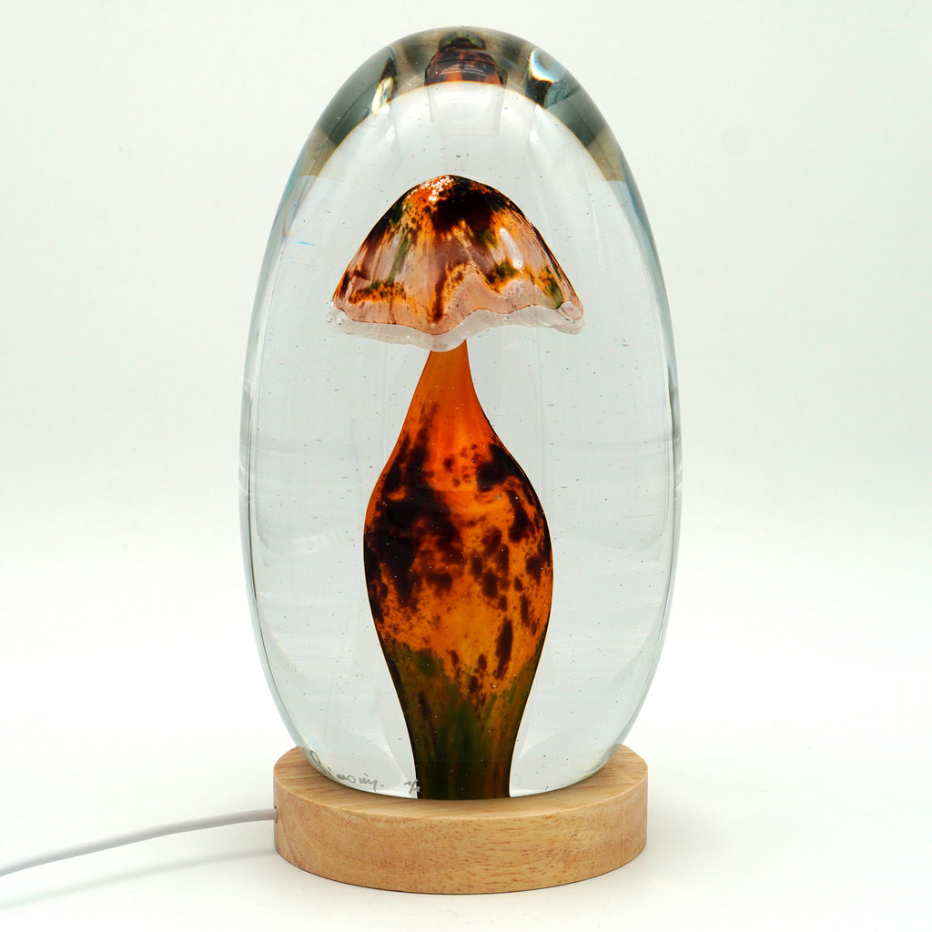 Sculpture Champignon jaune (pièce unique, un seul exemplaire)