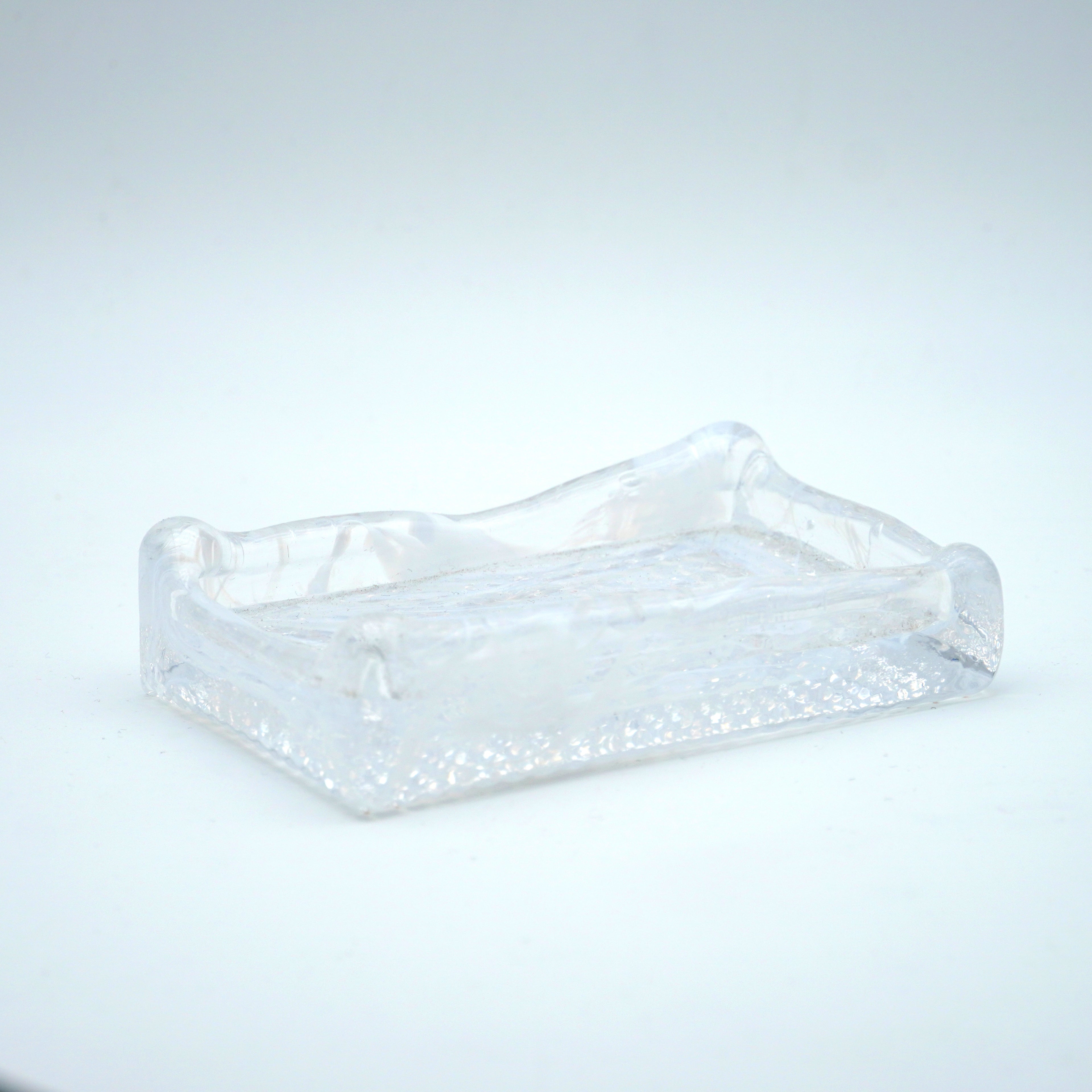 Porte savon en verre