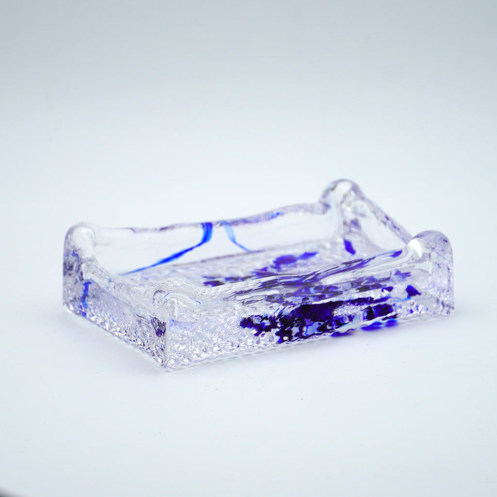 Porte savon en verre