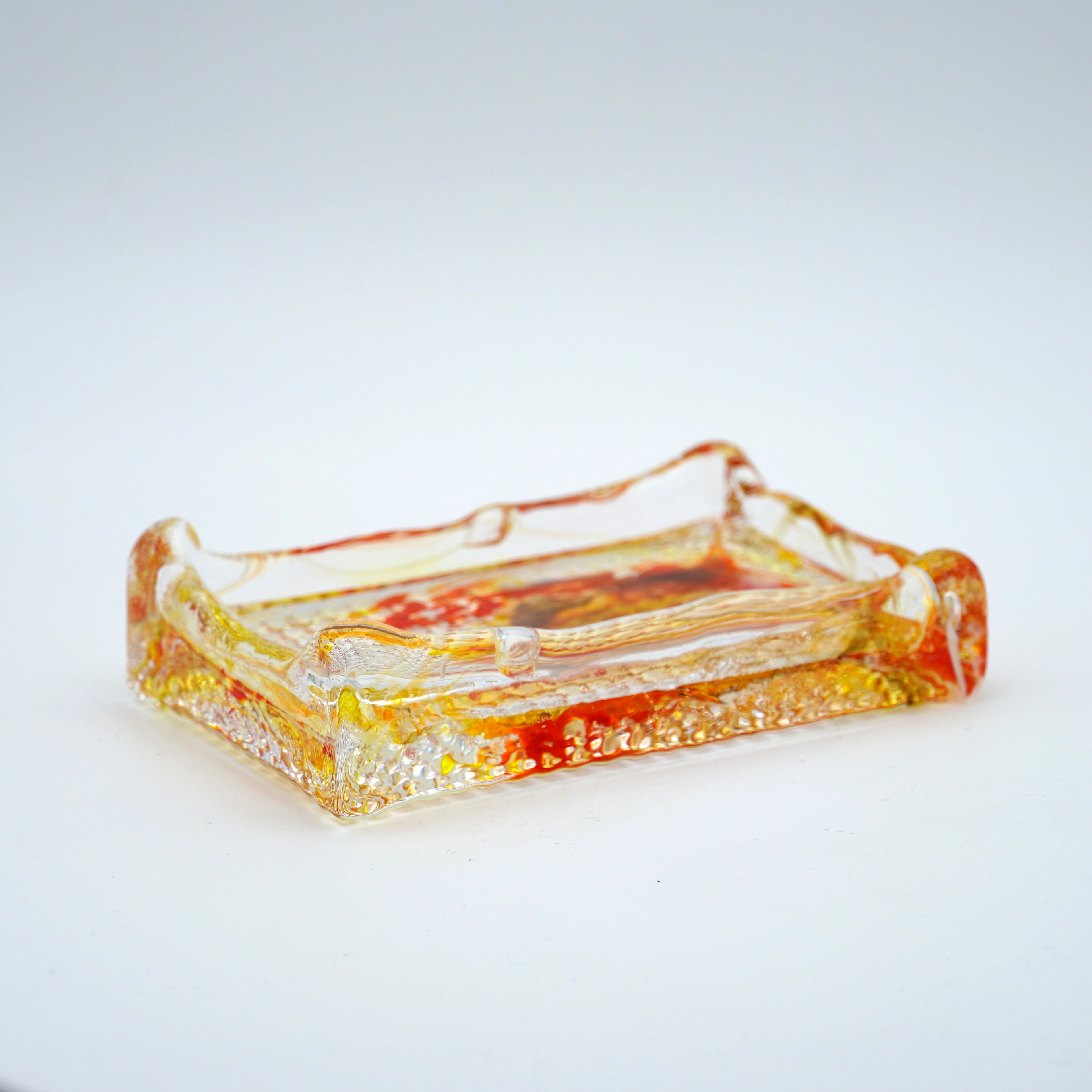 Porte savon en verre