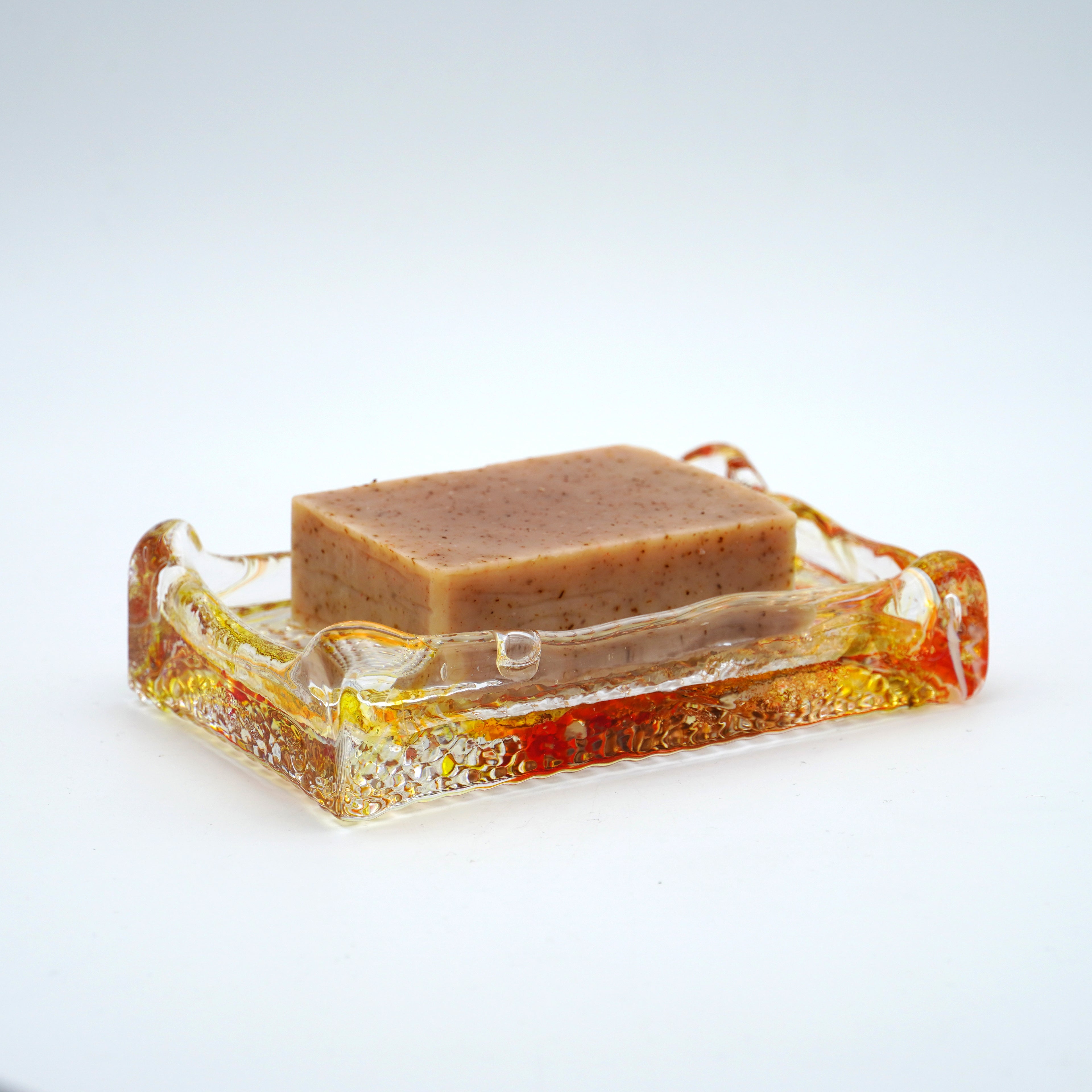 Porte savon en verre