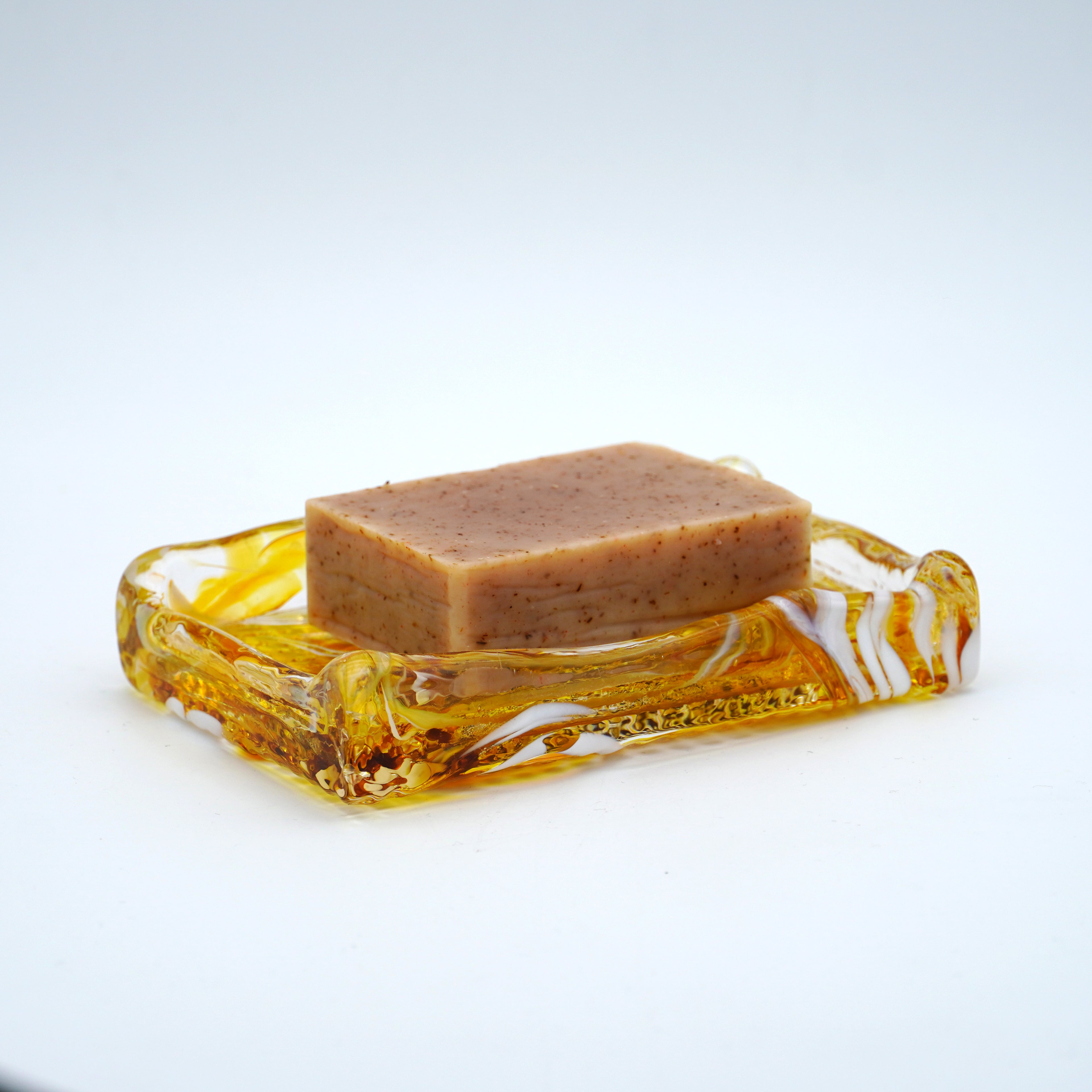 Porte savon en verre