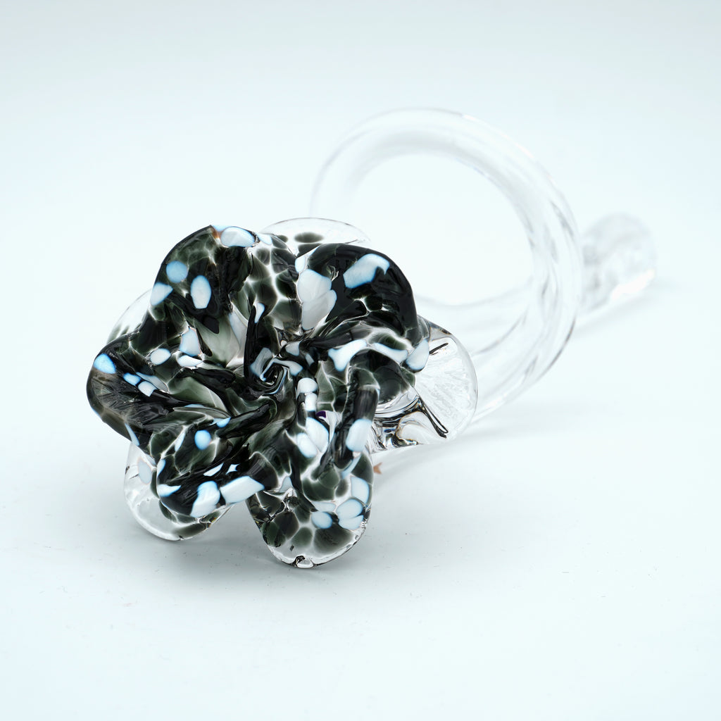 Rose en verre sculpté