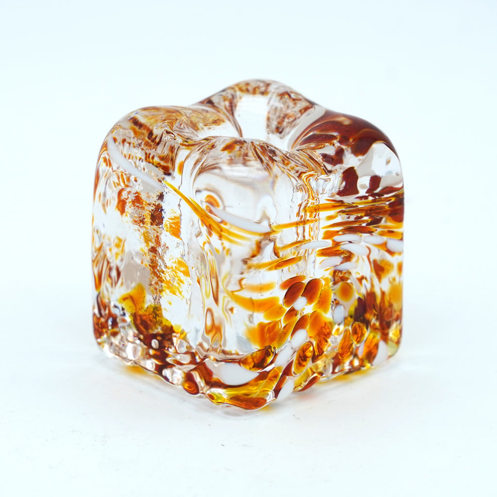 Porte stylo en verre sculpté