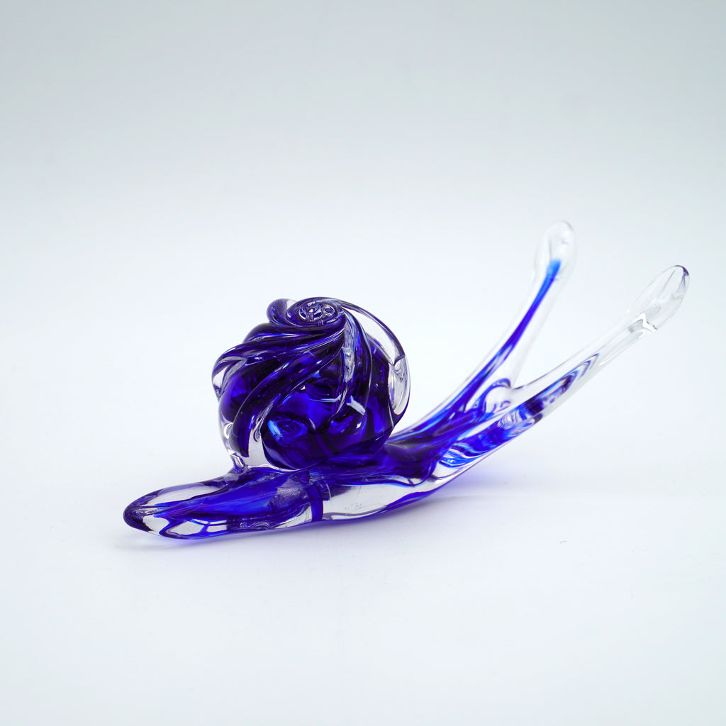 Escargot en verre sculpté