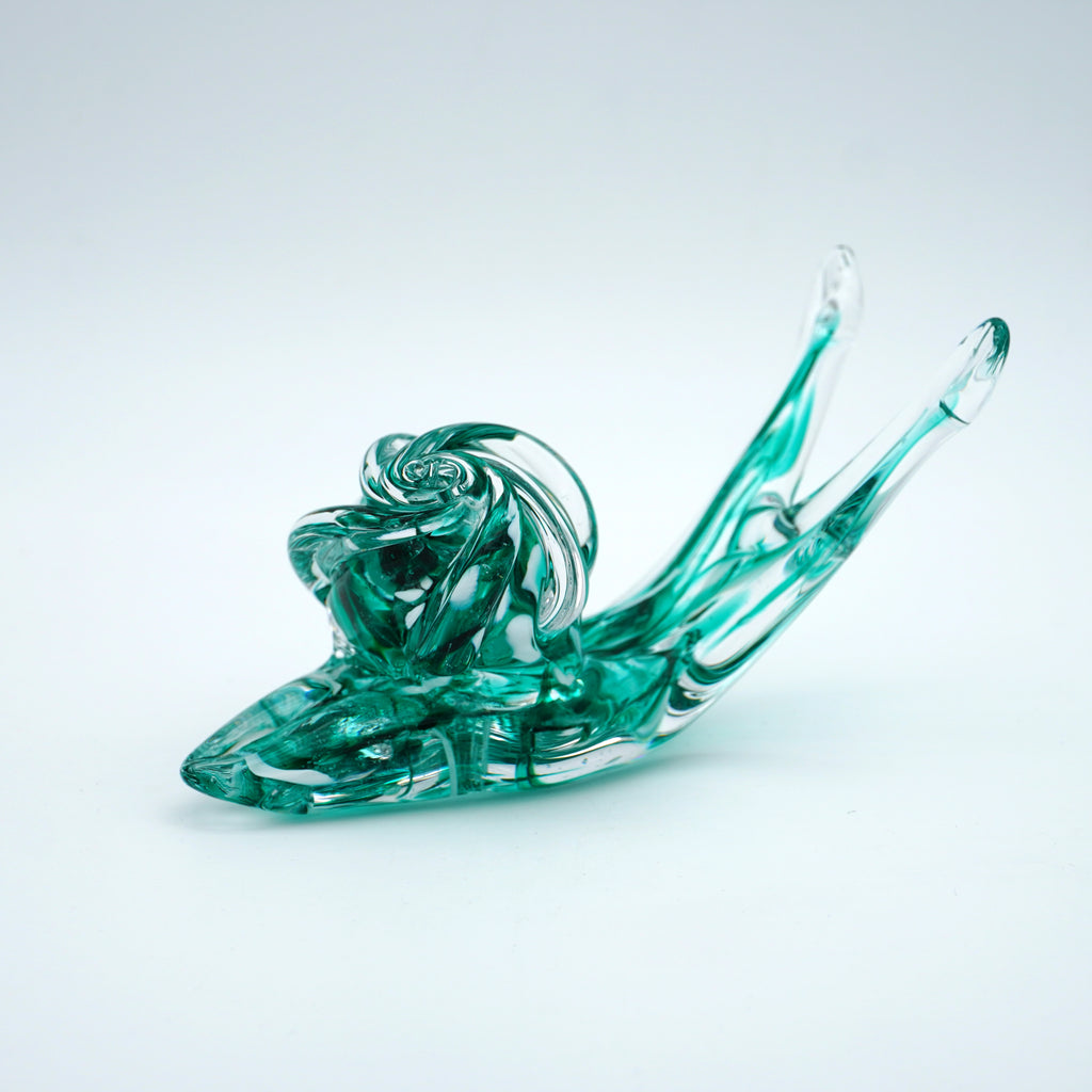 Escargot en verre sculpté