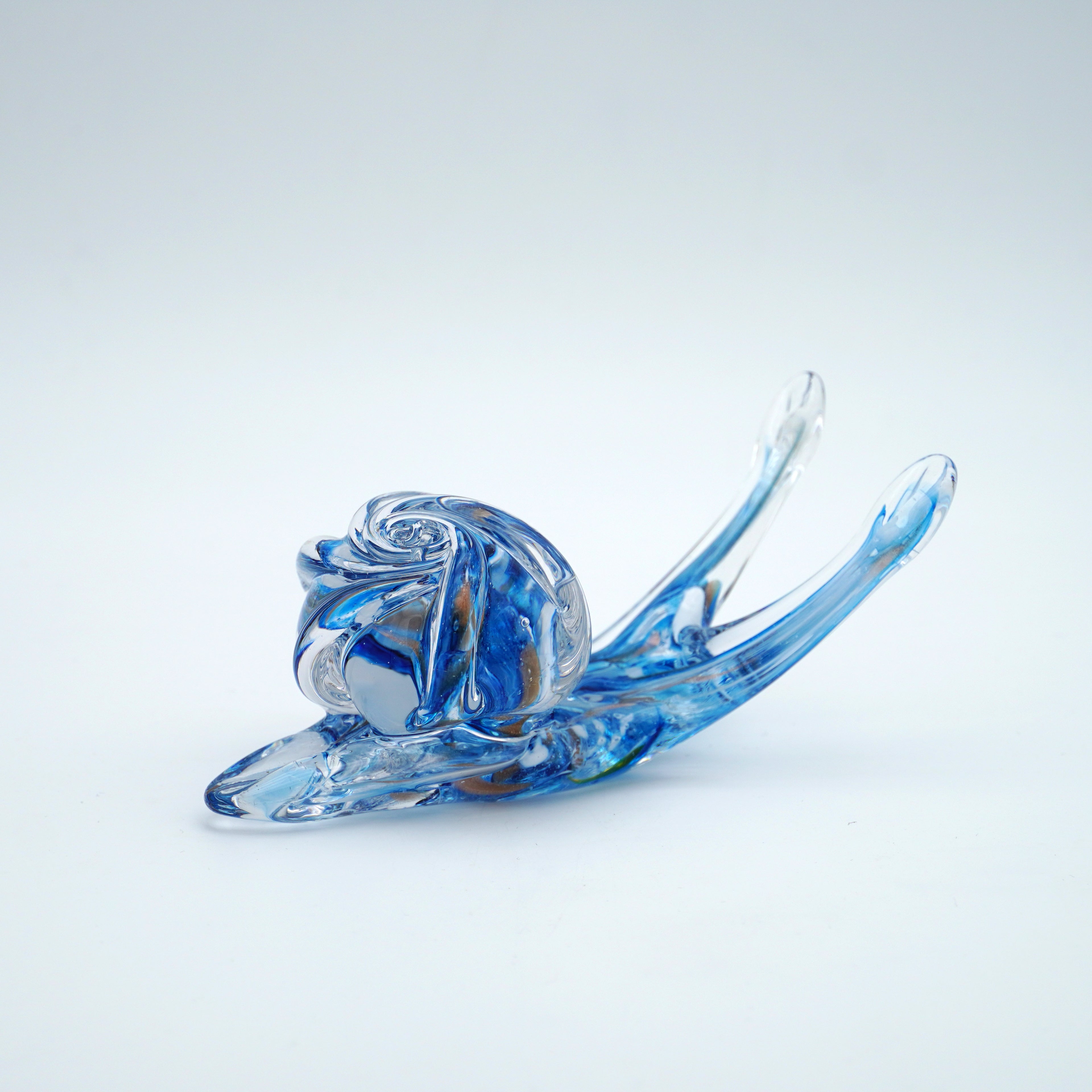 Escargot en verre sculpté