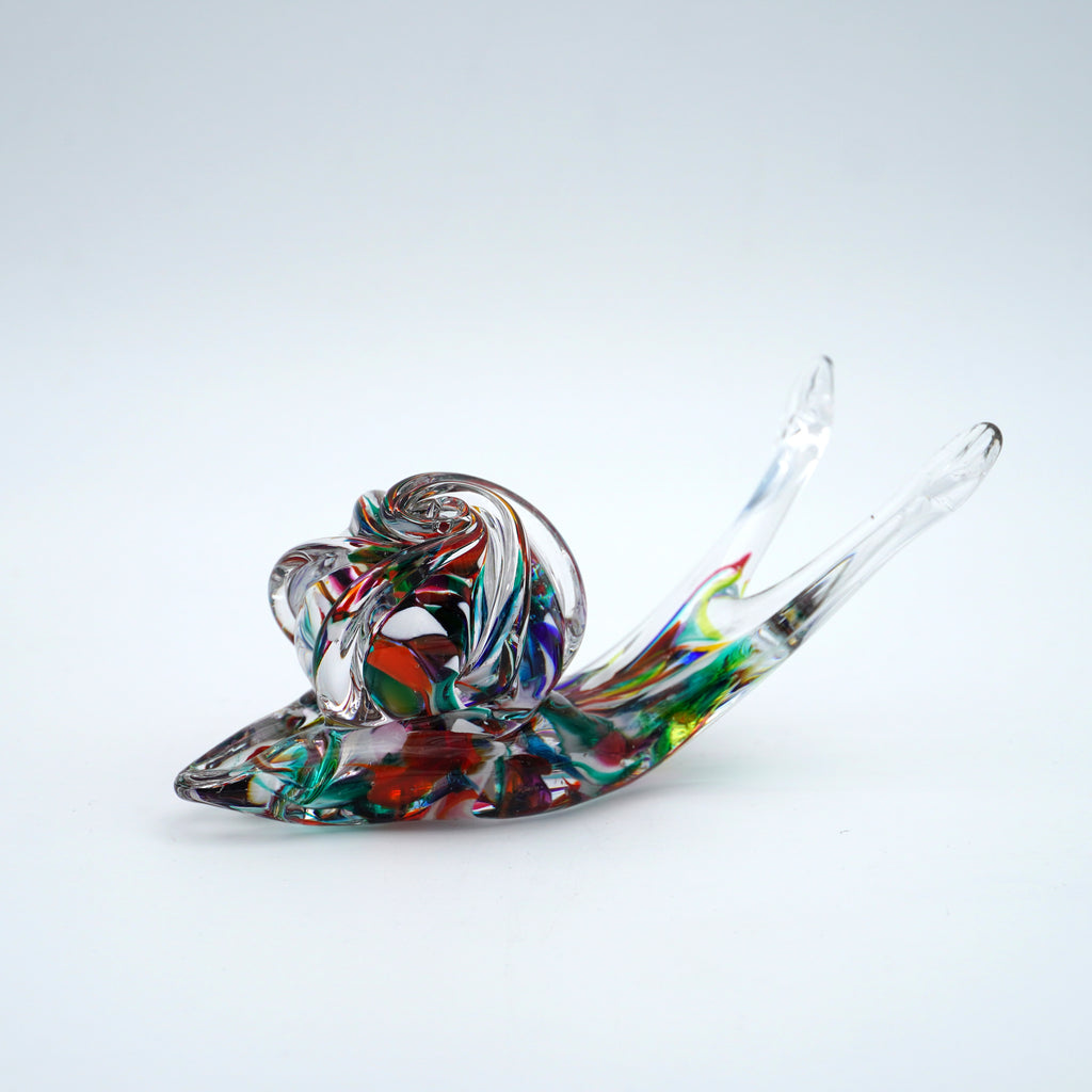 Escargot en verre sculpté