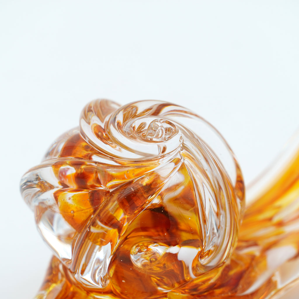 Escargot en verre sculpté