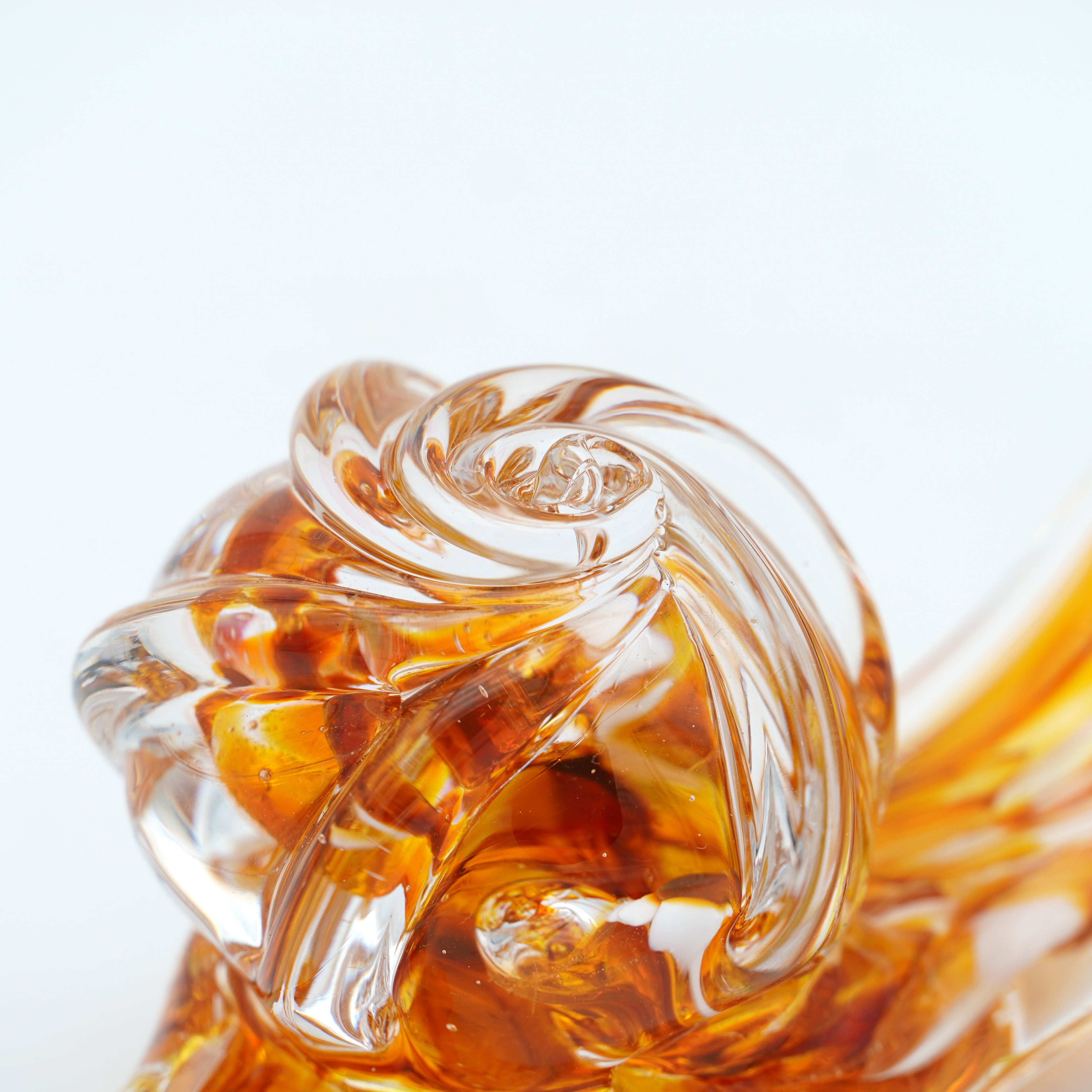 Escargot en verre sculpté