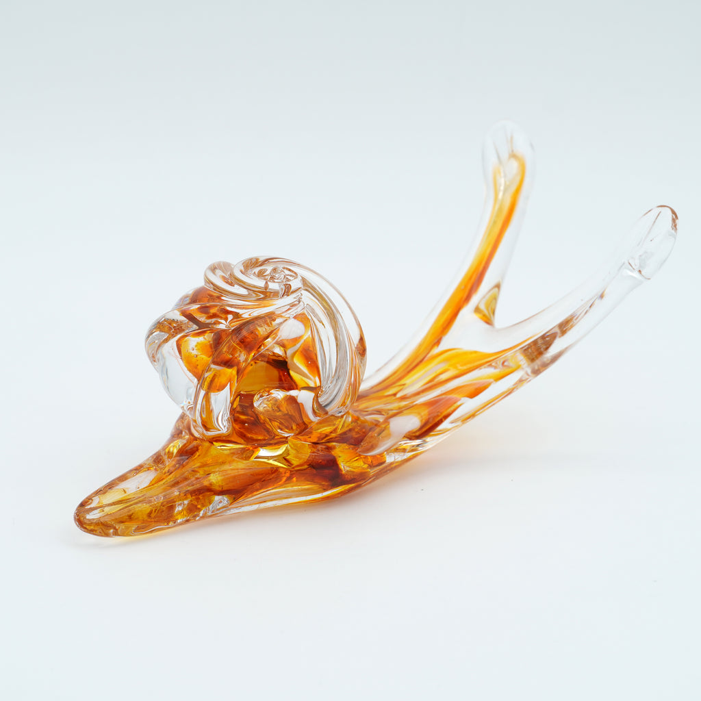 Escargot en verre sculpté