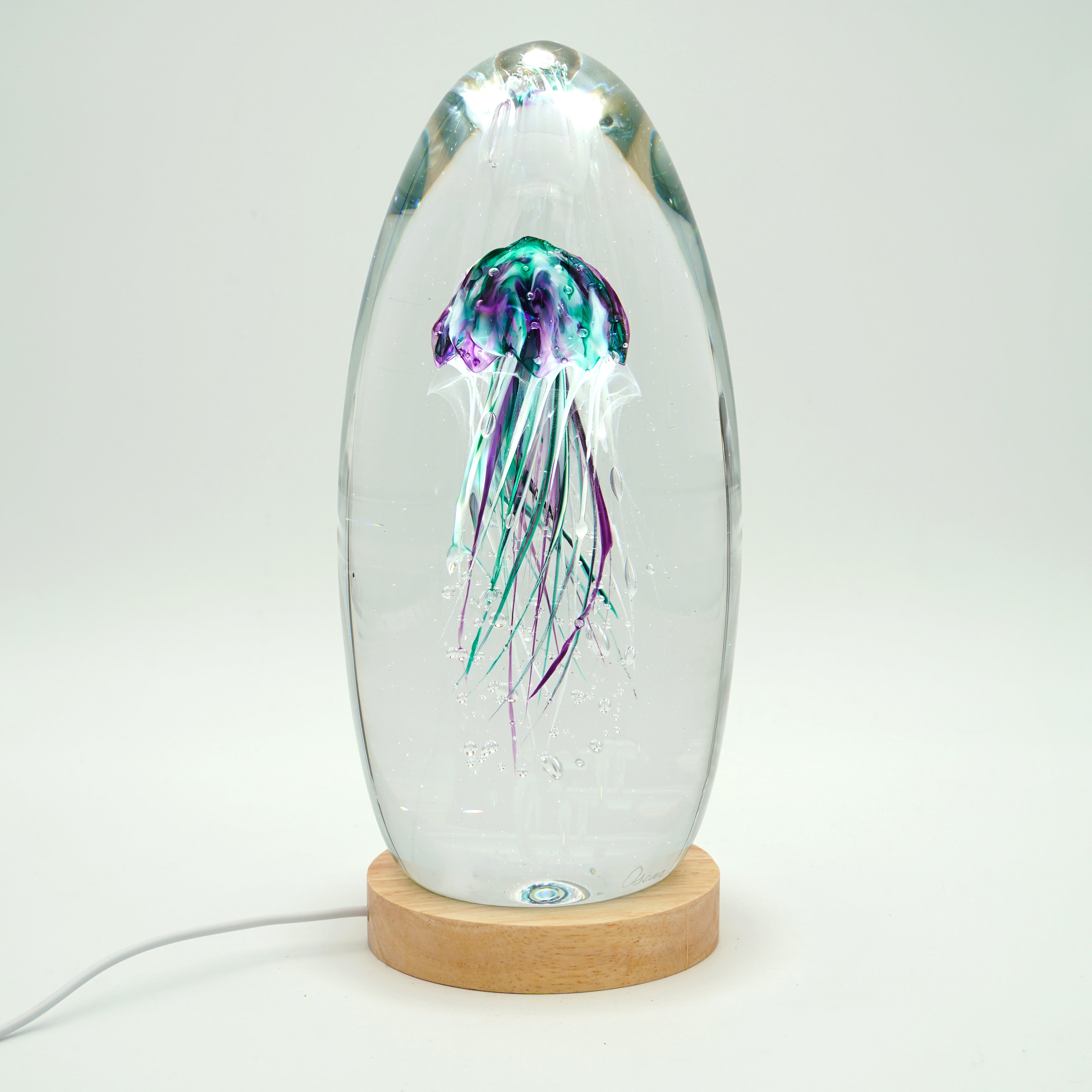 Méduse bleue et violette (pièce unique, un seul exemplaire)