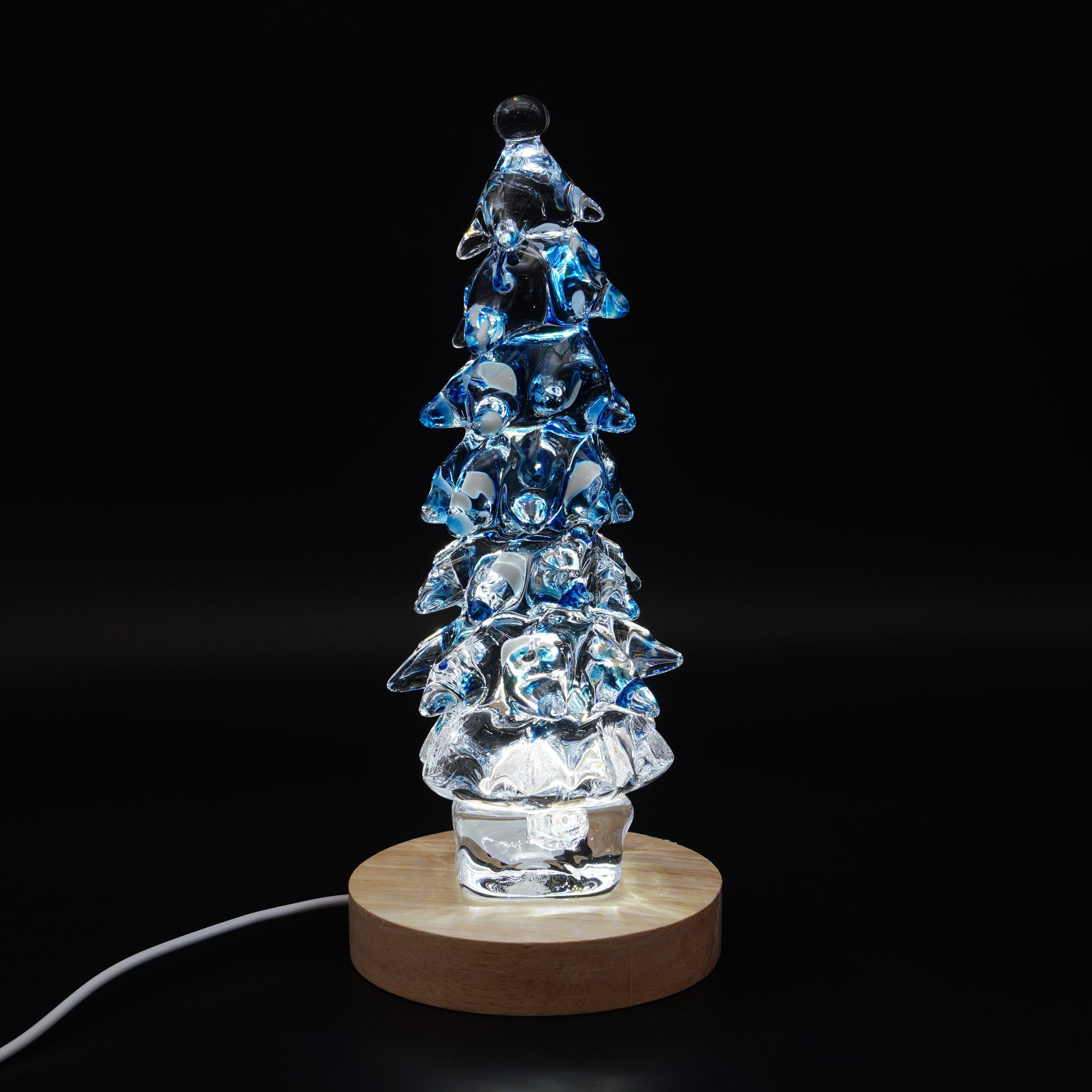 Sapin en verre scuplté