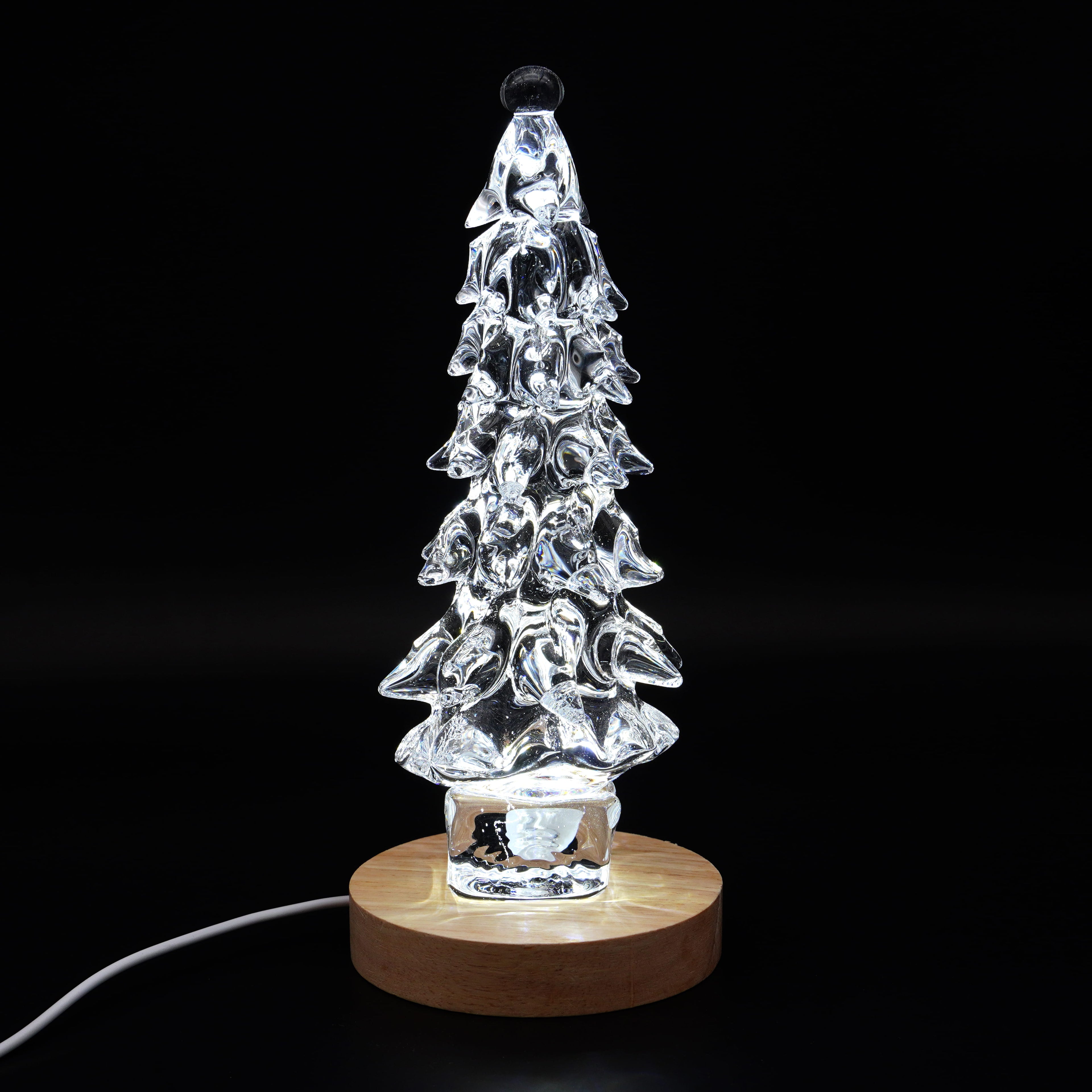 Sapin en verre scuplté