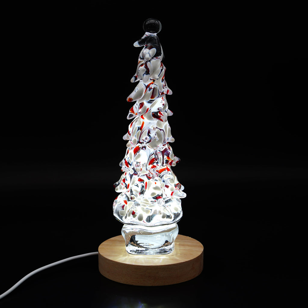 Sapin en verre scuplté