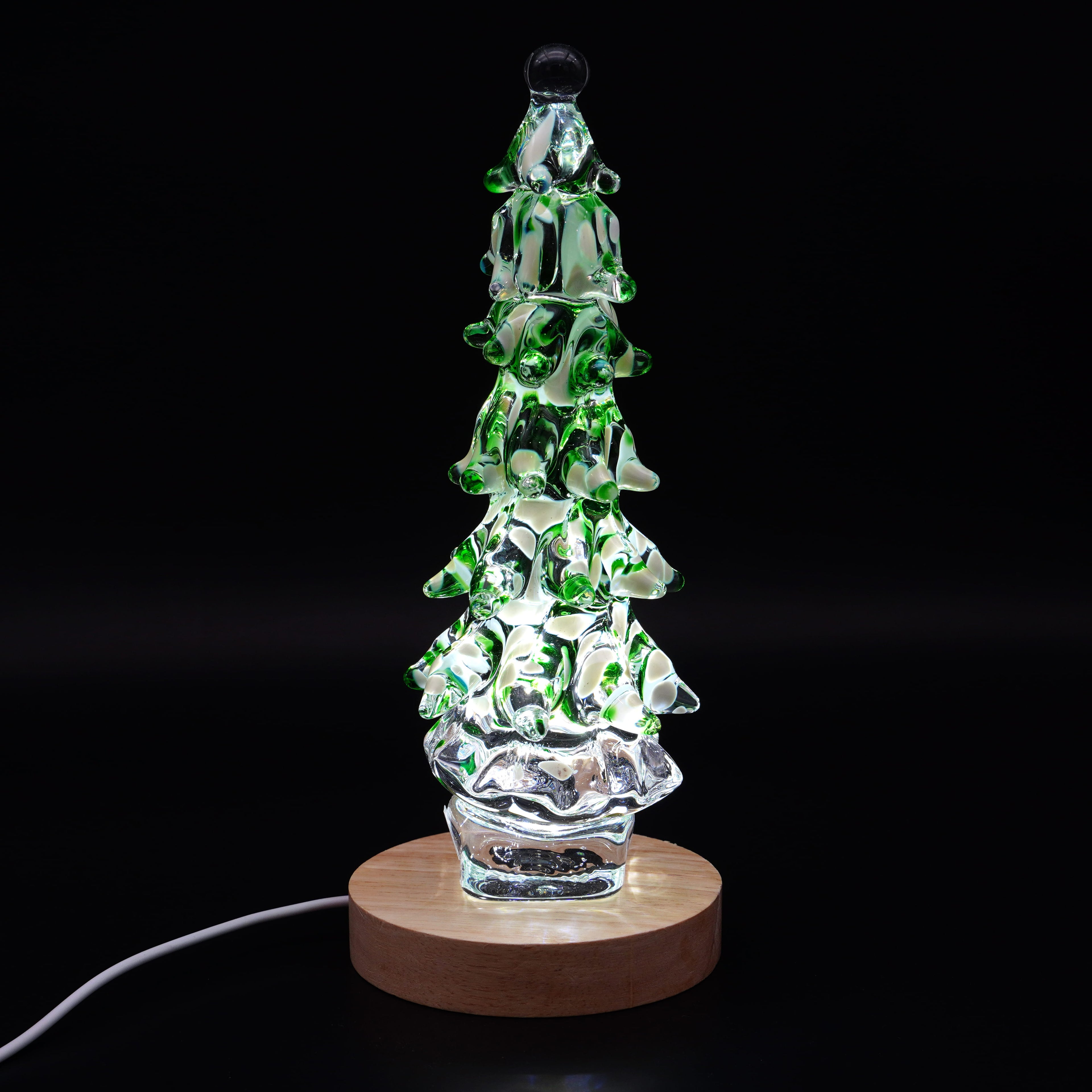 Sapin en verre scuplté