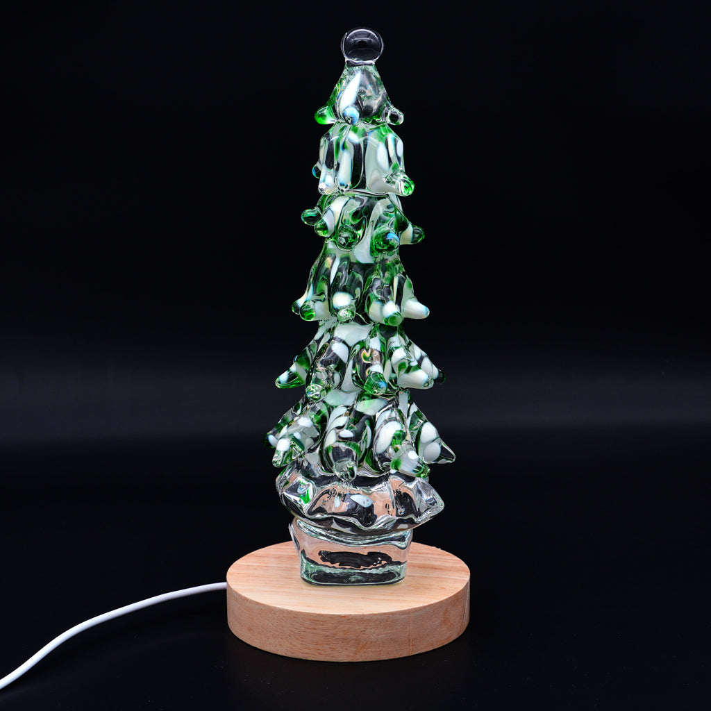 Sapin en verre scuplté