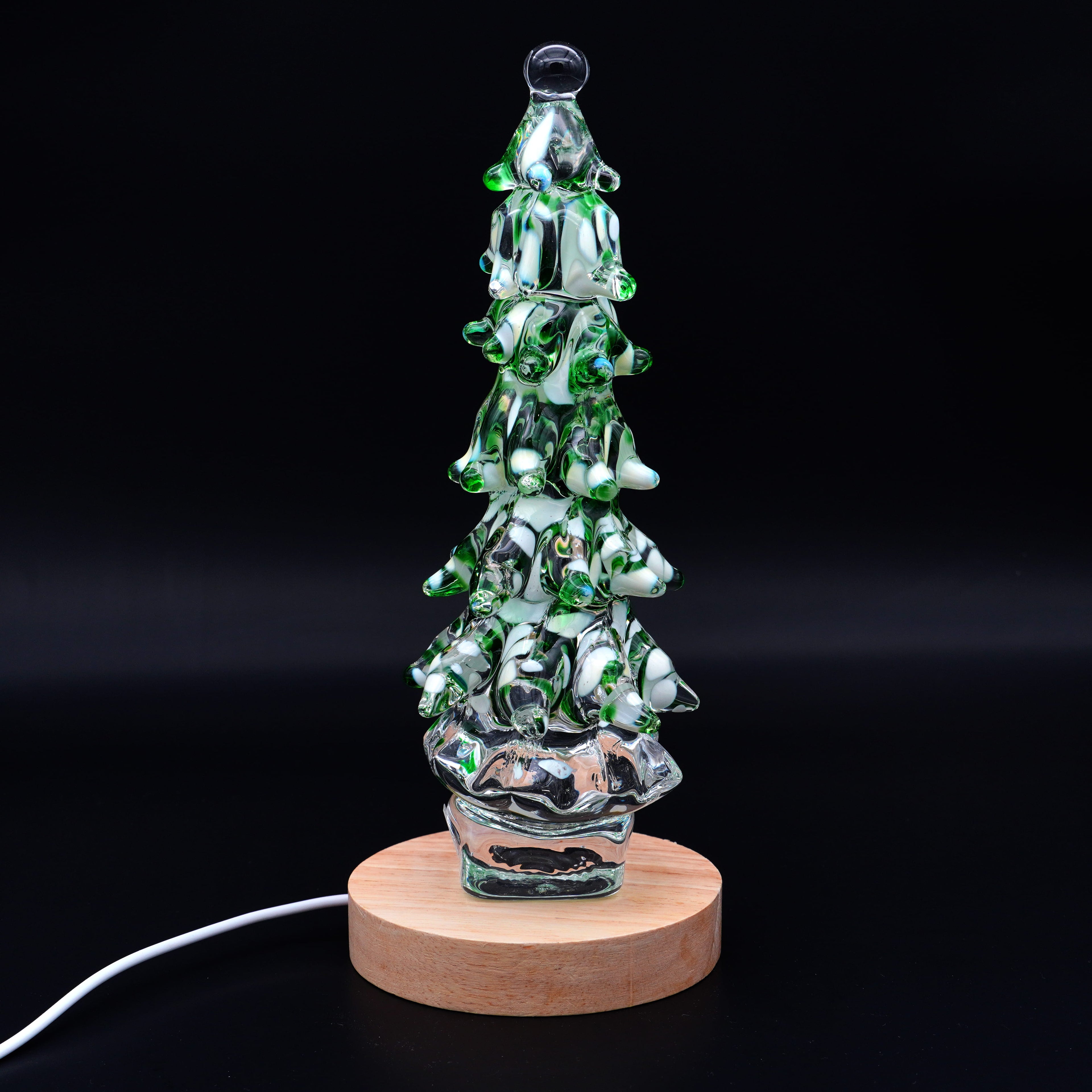 Sapin en verre scuplté