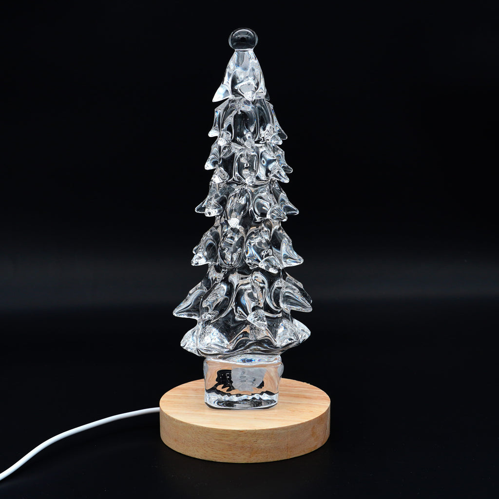 Sapin en verre scuplté