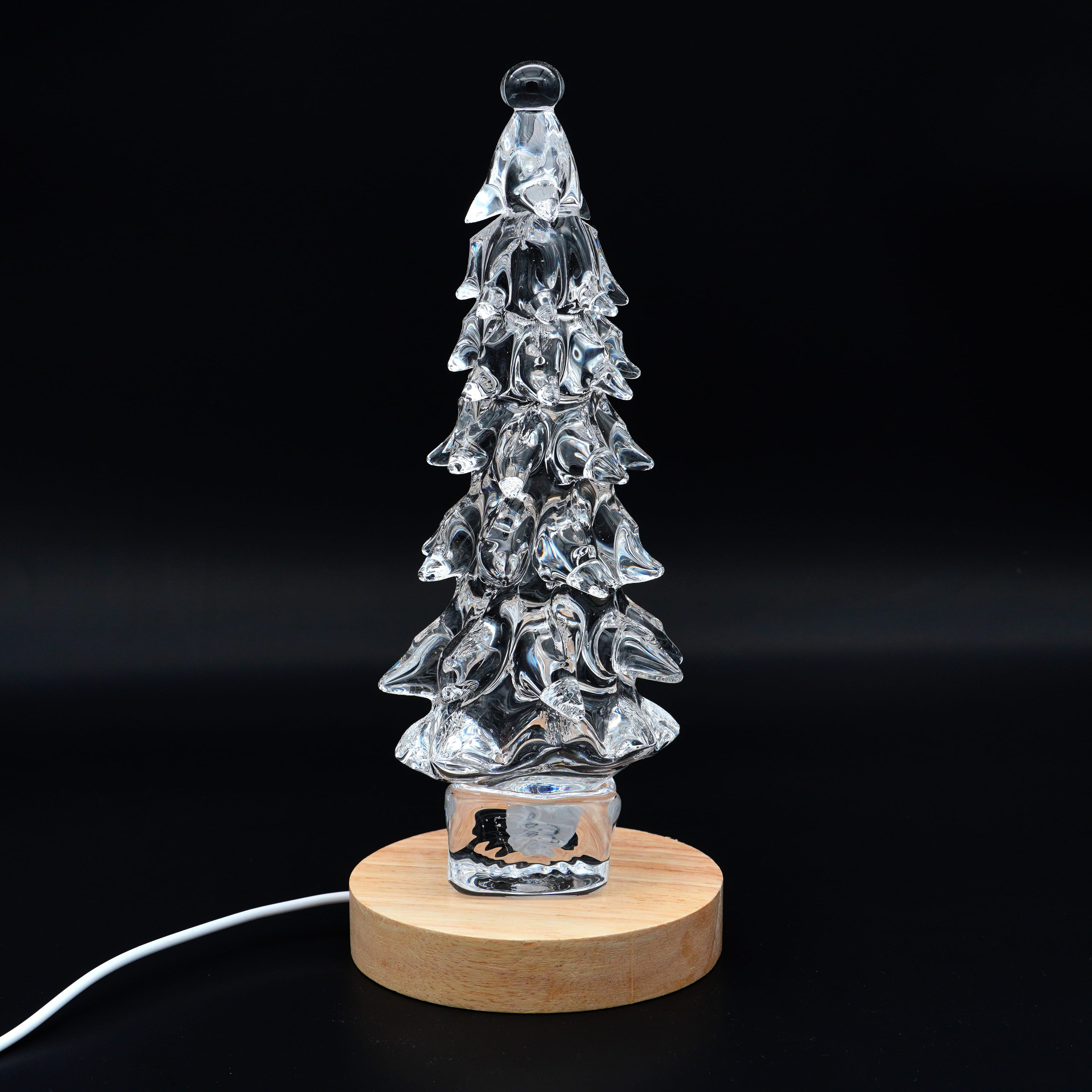 Sapin en verre scuplté